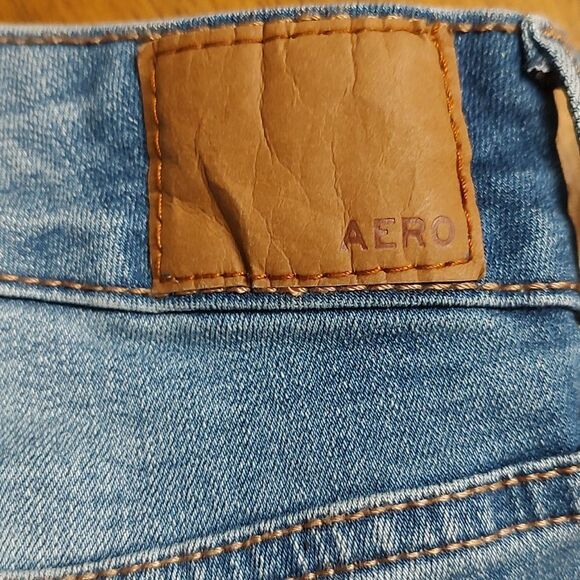Aeropostale Seriously Stretchy  Super High Waist Distressed Jeggings Sz 8S - Picture 11 of 11